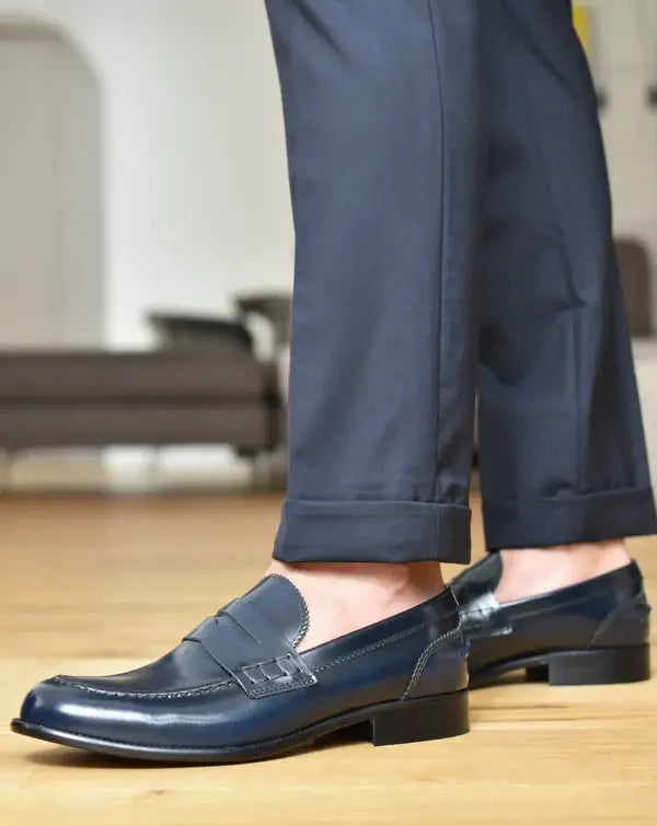 Mocassins en Cuir Véritable Italien