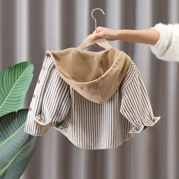 Chemise Rayée à Capuche pour Enfant