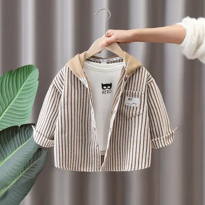 Chemise Rayée à Capuche pour Enfant