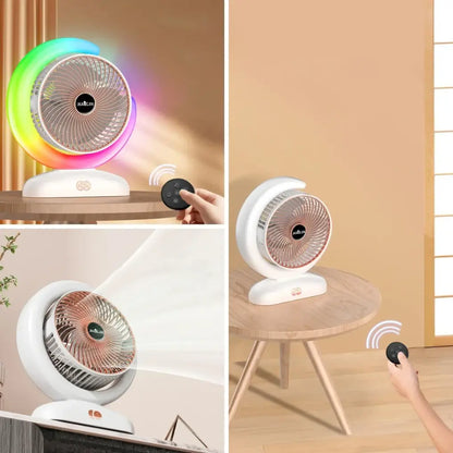Ventilateur Portable avec Éclairage RGB