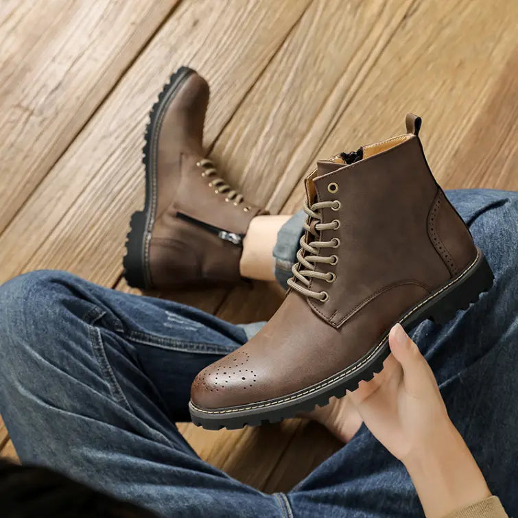 Bottines Habillées à Fermeture Zip