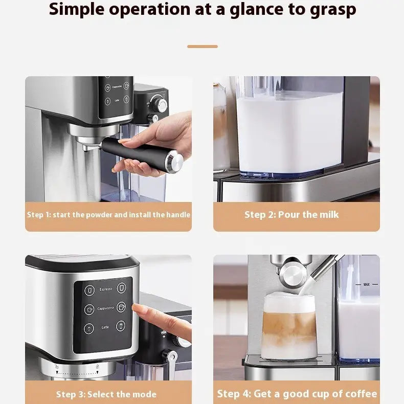 Cafetière Semi-Automatique avec Vapeur
