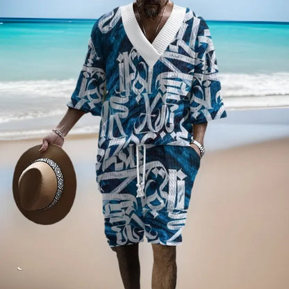 Ensemble T-shirt et Short Graffiti pour Homme