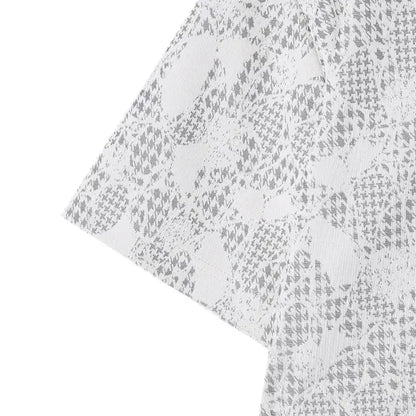 T-shirt Homme Jacquard à Motifs Discrets