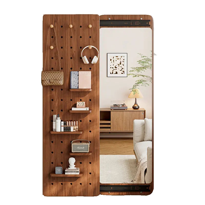 Grand Miroir Invisible à Cadre Bois