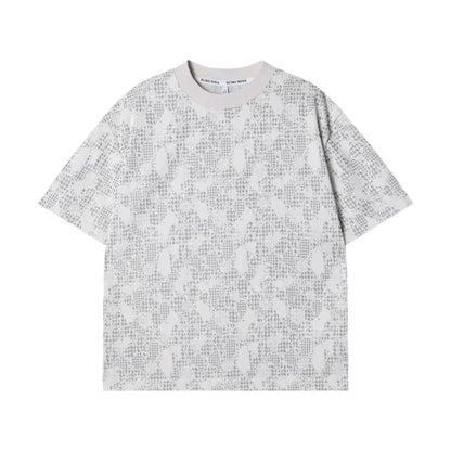 T-shirt Homme Jacquard à Motifs Discrets