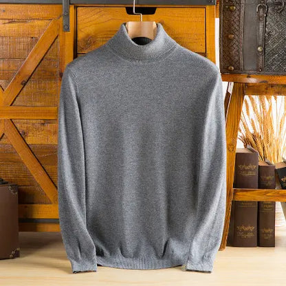 Pull Col Roulé en Laine Mérinos