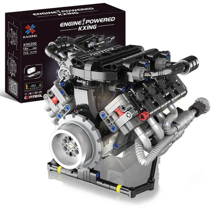 Maquette Moteur V8 en Briques