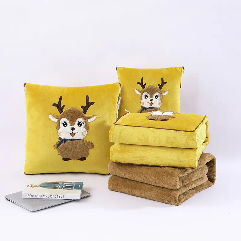 Coussin Chaud Convertible en Couverture