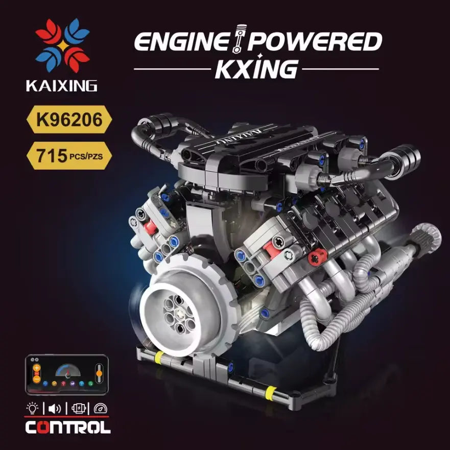 Maquette Moteur V8 en Briques