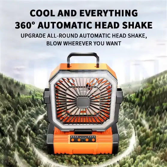 Ventilateur Rechargeable avec LED et Crochet