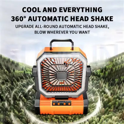 Ventilateur Rechargeable avec LED et Crochet