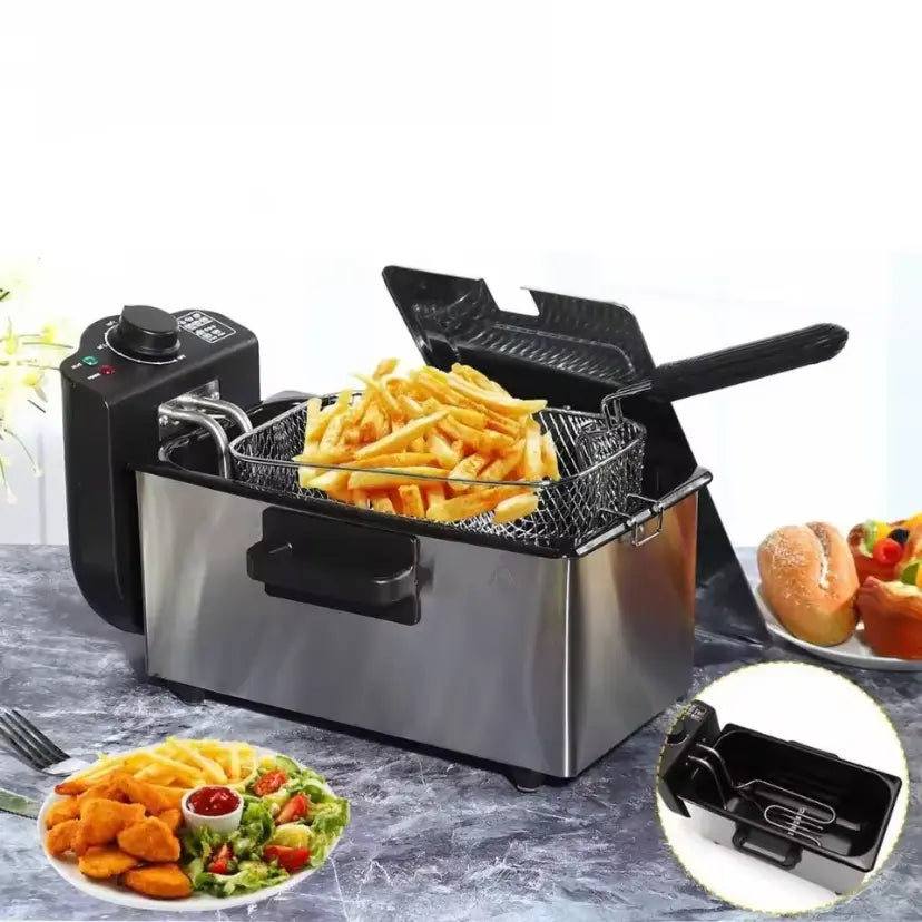Friteuse Ménagère 3L avec Protection Surchauffe