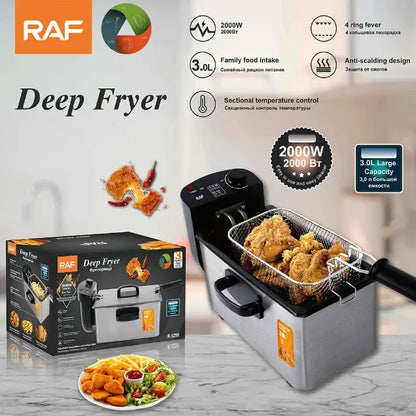 Friteuse Ménagère 3L avec Protection Surchauffe