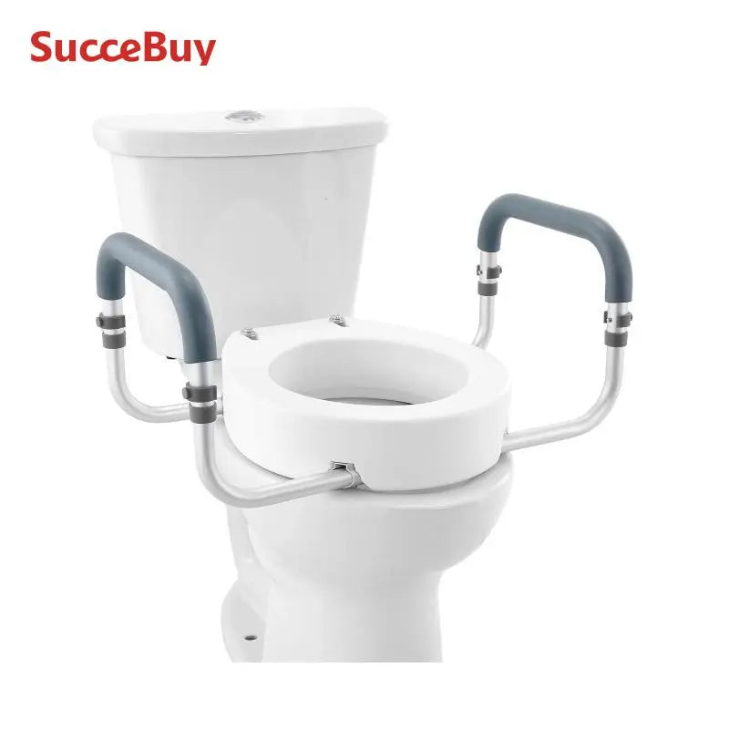 Rehausseur de Toilette 3,5” avec Accoudoirs Aluminium