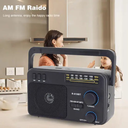 Radio Portable avec Lecteur et Fonction Microphone