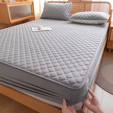 Drap Housse Matelassé Épais Imperméable en Coton