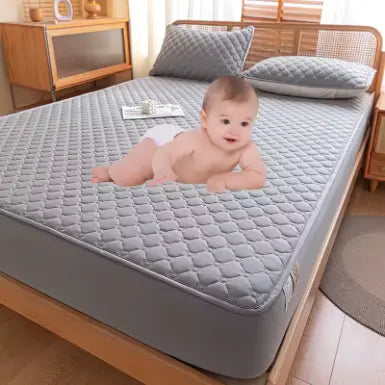 Drap Housse Matelassé Épais Imperméable en Coton