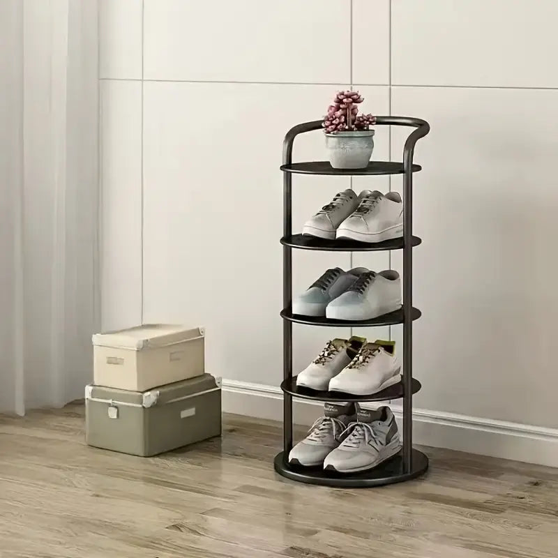 Étagère à Chaussures Métallique 5 Niveaux
