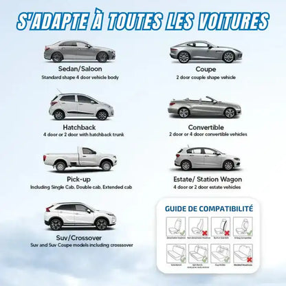 Housses de Siège en Cuir Luxe pour Voiture