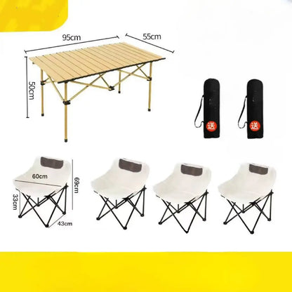 Table et Chaises Pliantes de Camping