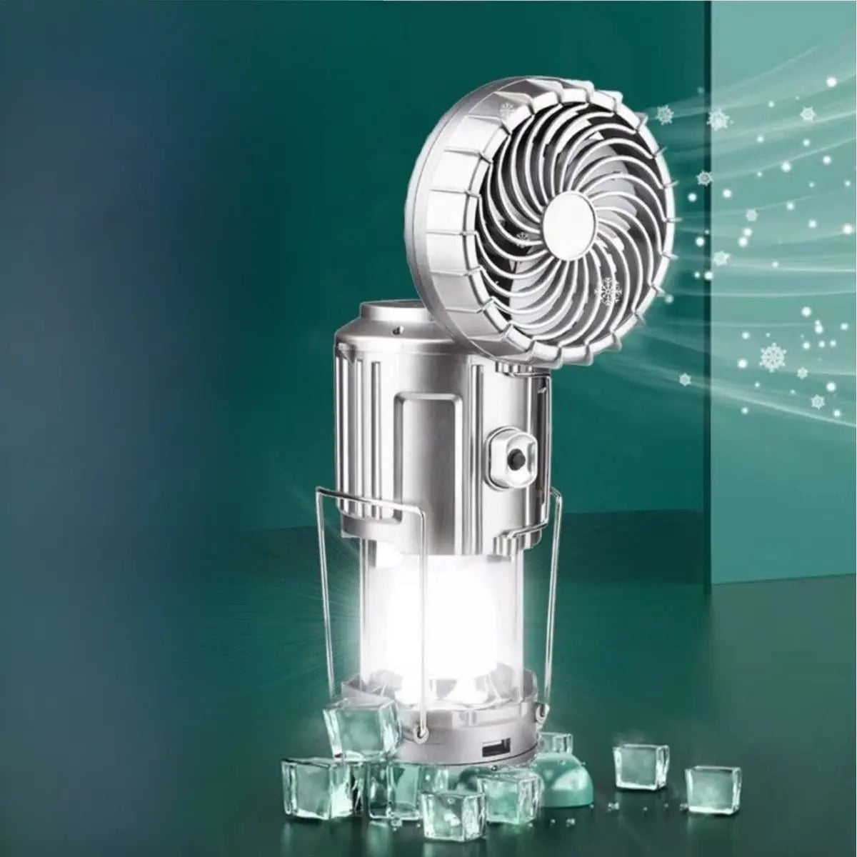 Lampe Solaire Portable avec Ventilateur