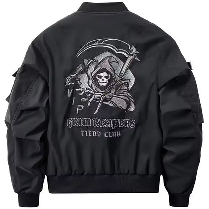 Veste Décontractée Noire à Boutons