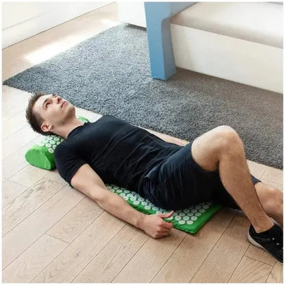 Tapis d’Acupression avec Coussin Intégré