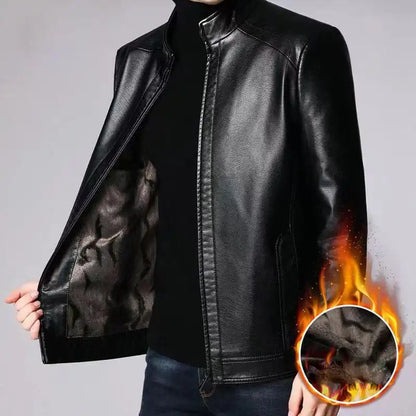 Veste Moto en Similicuir pour Hommes