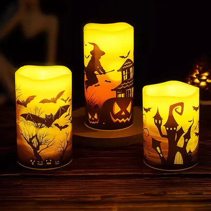 Lot 3 Bougies LED Décoratives Sans Flamme