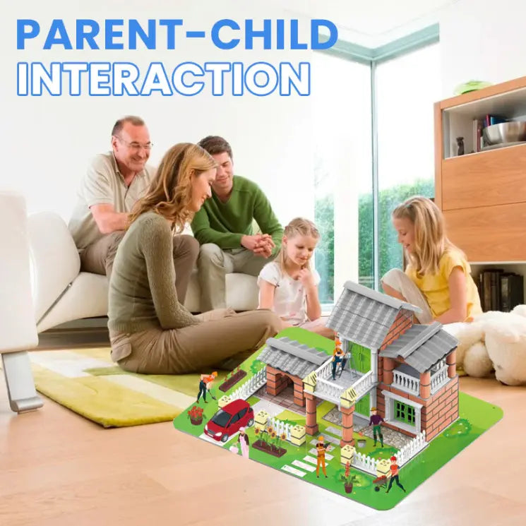 Set de Bâtiment en Mini Cubes Créatifs